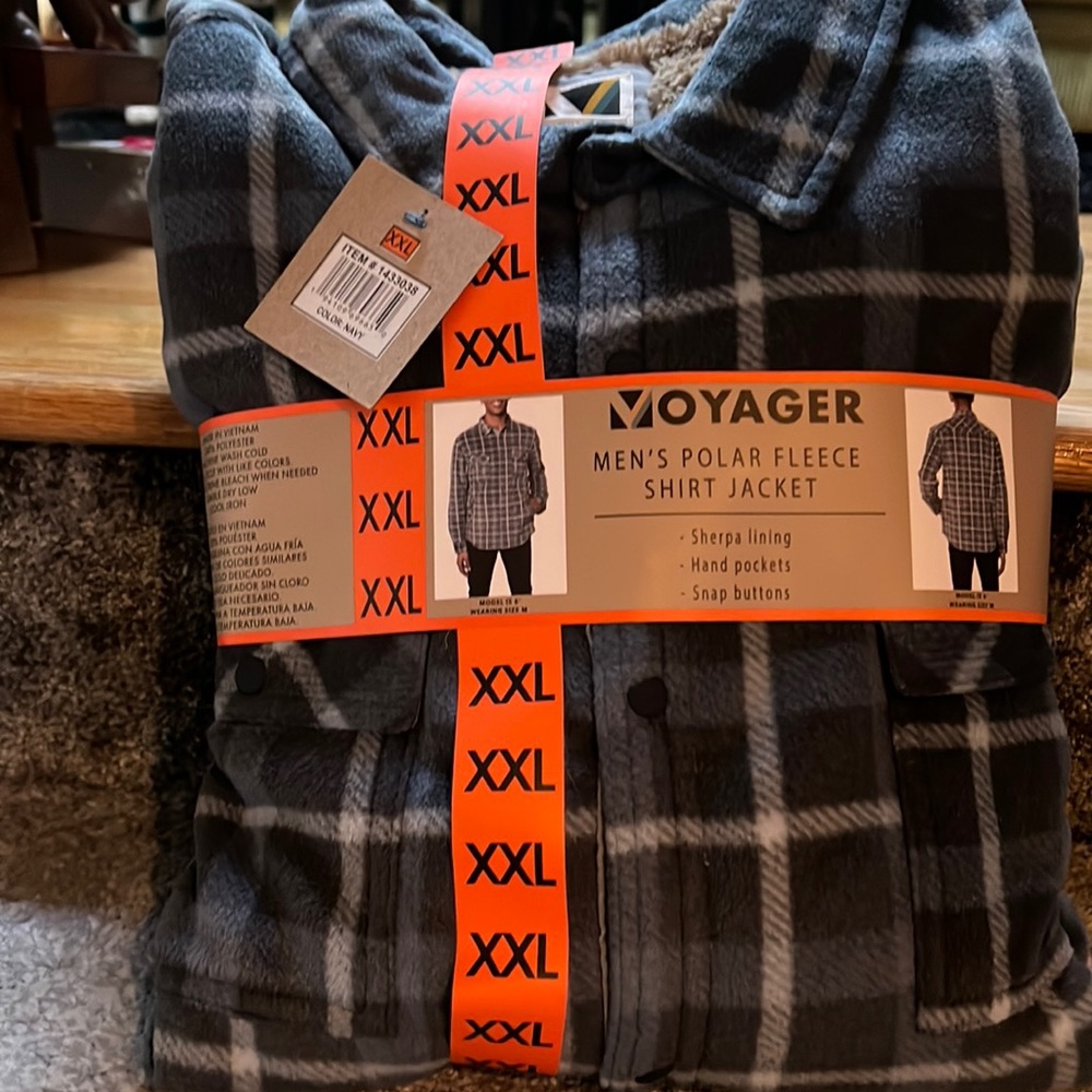 Voyager Men’s Polar Fleece Shirt Jacket